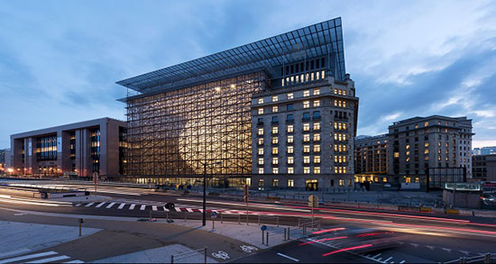 مقر جدید اتحادیه اروپا ؛ جعبه شیشه ای با ساختاری فانوسی