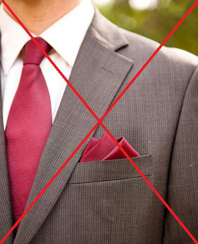 ست کردن کراوات و دستمال جیبی