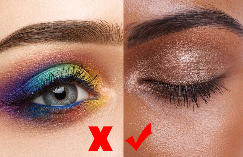 استفاده از سایه ی چشم برنزی و مسی در آرایش زمستانی