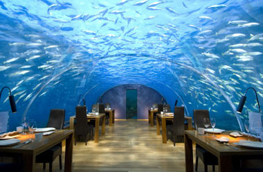 رستورانی زیر آبیِ ایتها در مالدیو