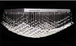 لوستر کریستالی سقفی ، یک ایده جذاب برای نورپردازی خانه