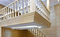 نرده راه پله چوبی در معماری داخلی منزل!