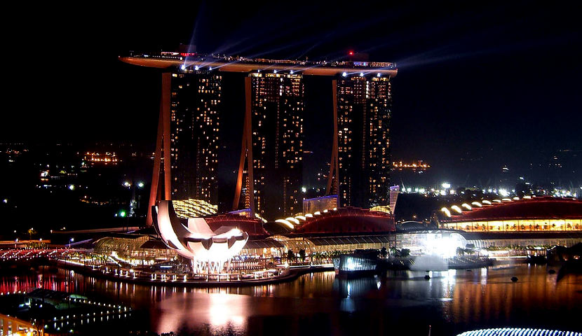 برج مارینا بی سندز سنگاپور + تصاویر
