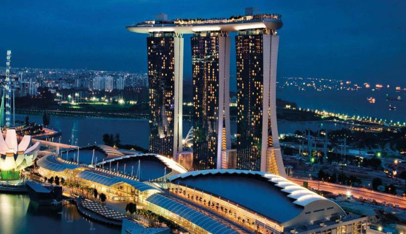 برج مارینا بی سندز سنگاپور + تصاویر
