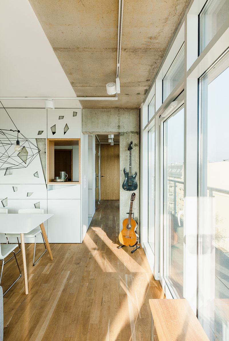 برش های هندسی هنری و جذاب در طراحی آپارتمان