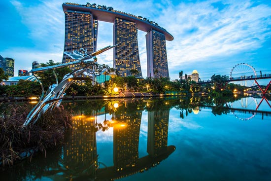 تصاویر باغ معلق در سنگاپور