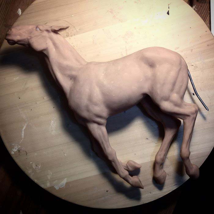 آموزش گام به گام ساخت مجسه پلیمری اسب