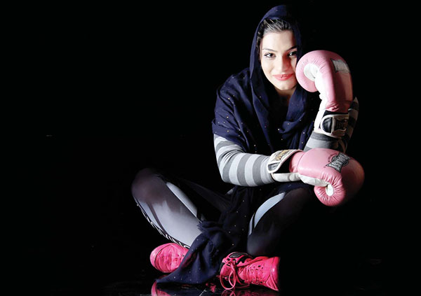 صدف خادم ؛ دختر ایرانی در رینگ بوکس فرانسه
