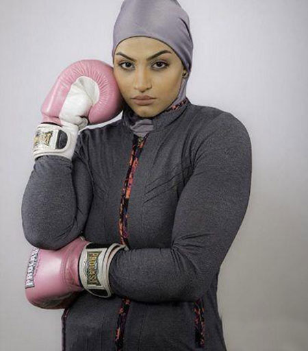 صدف خادم ؛ دختر ایرانی در رینگ بوکس فرانسه