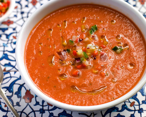 آموزش پخت سوپ سرد سبزیجات فلفلی