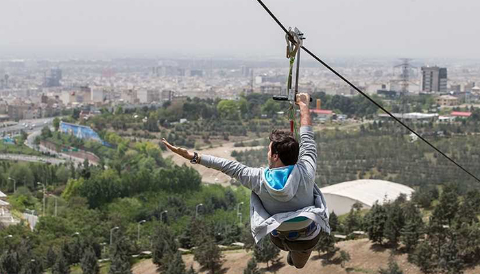 بزرگترین زیپ لاین ایران، زیپ لاین دراک شیراز