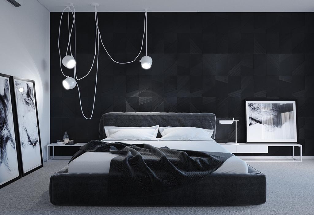 رنگ سیاه در اتاق خواب ، یک ایده جذاب و متفاوت
