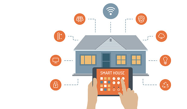 کنترل خانه هوشمند با تلفن همراه 