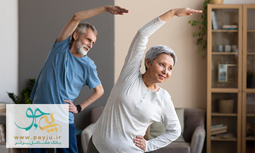 ورزش سالمندان در خانه برای کنترل فشارخون
