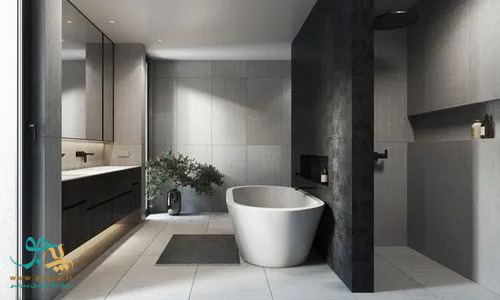 سرامیک در طراحی داخلی حمام مدرن