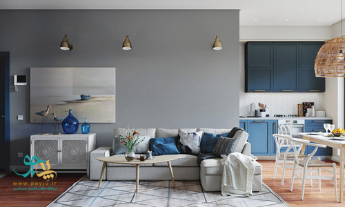 رنگ آبی در طراحی داخلی منزل