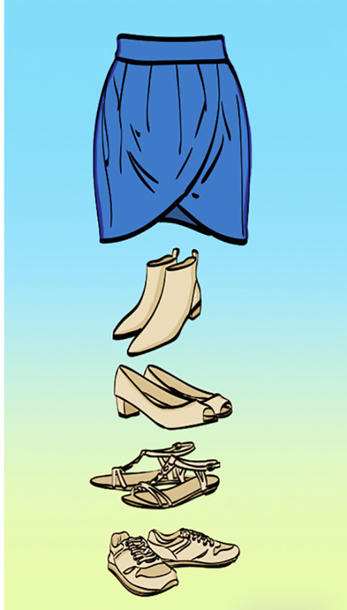 راهنمای ست کردن کفش و دامن برای خانم‌های خوشتیپ