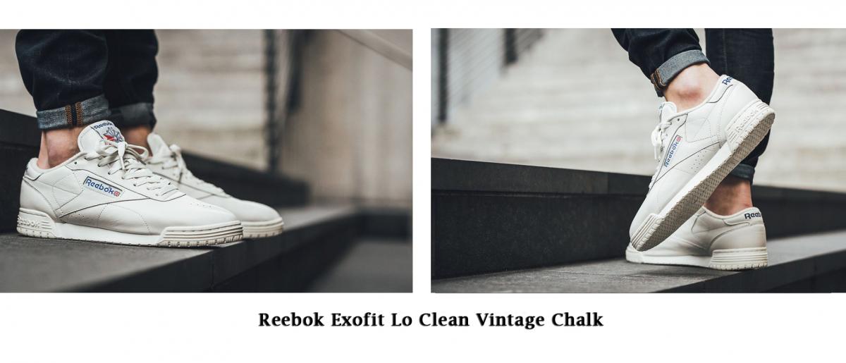 کتانی 2018 آقایان Reebok Exofit Lo Clean Vintage Chalk