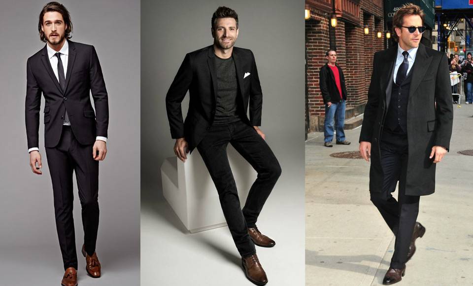 راهنمای پوشیدن کفش قهوه‌ای یا لباس مشکی برای آقایان