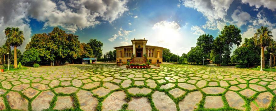 باغ عفیف آباد ، باغ گلشن شیراز + عکس