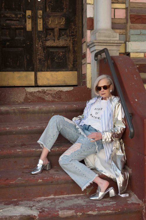 لین اسلاتر lin staler پیرترین مدل در دنیای مد