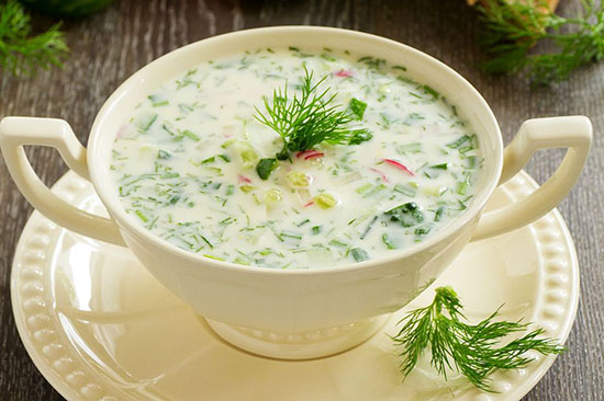 سوپ سرد ،پیش غذای روز‌های گرم